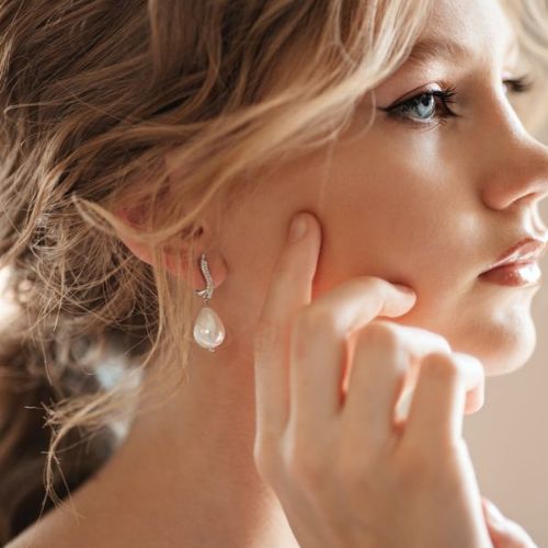 boucles d'oreilles perles