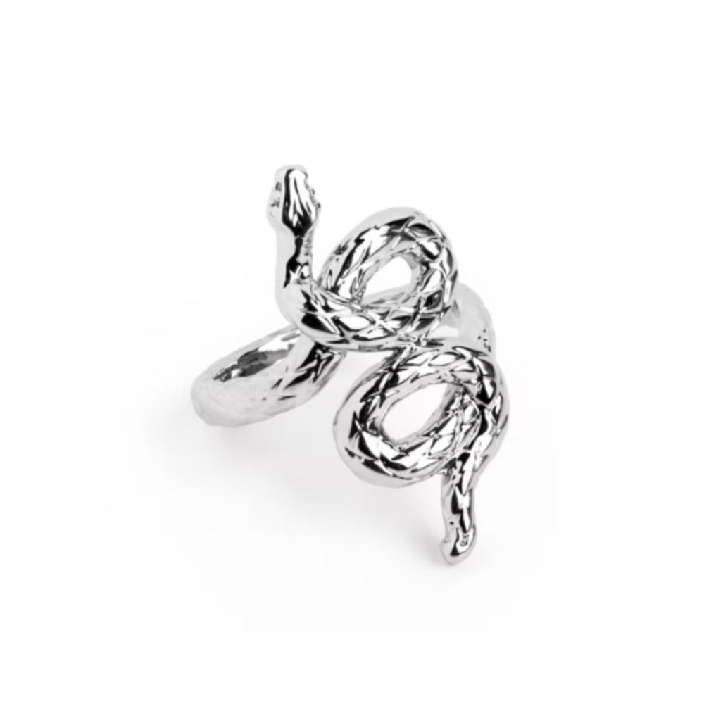 Bague serpent argent
