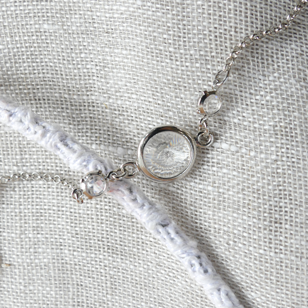 Bracelet rivoli et éléments swarovski cristal