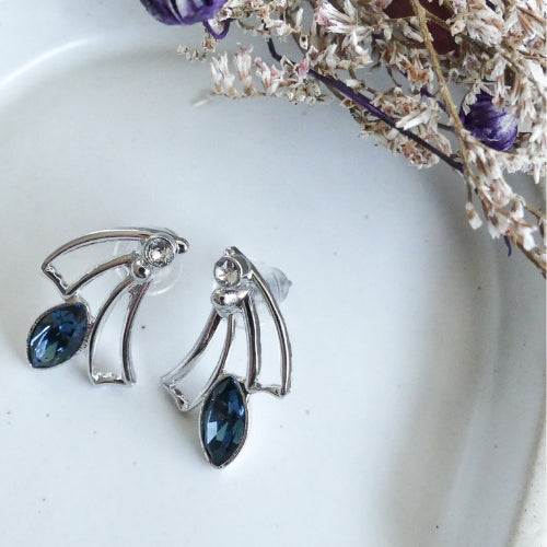 boucles Swarovski argent