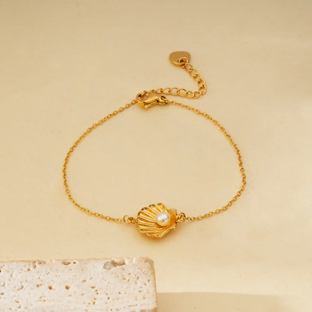 Bracelet femme chaîne doré Perla, élégance naturelle