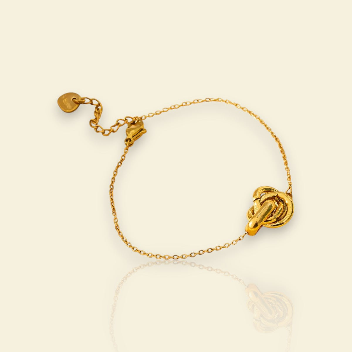 Insieme, bracelet femme chaîne doré, design moderne