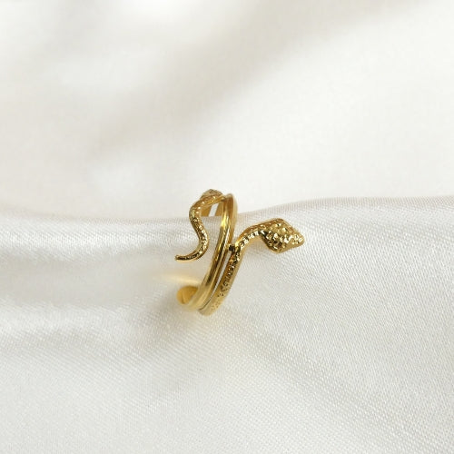 Bague serpent ajustable acier inoxydable