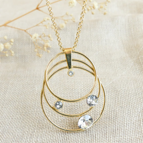 Sautoir Swarovski® plaqué or