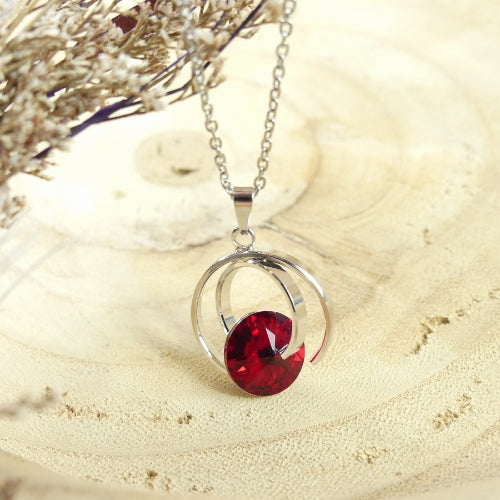 parrure collier et boucles Swarovski