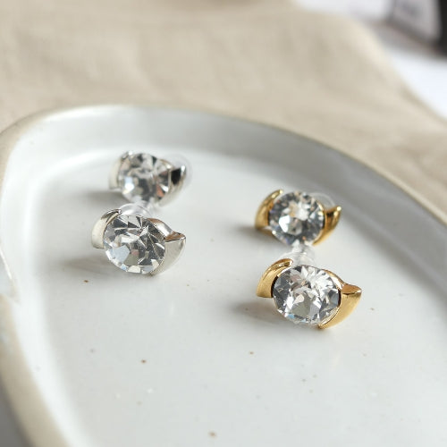 boucles d'oreilles cristal et argent