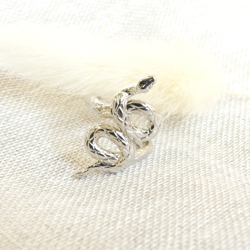 Bague serpent boa en argent