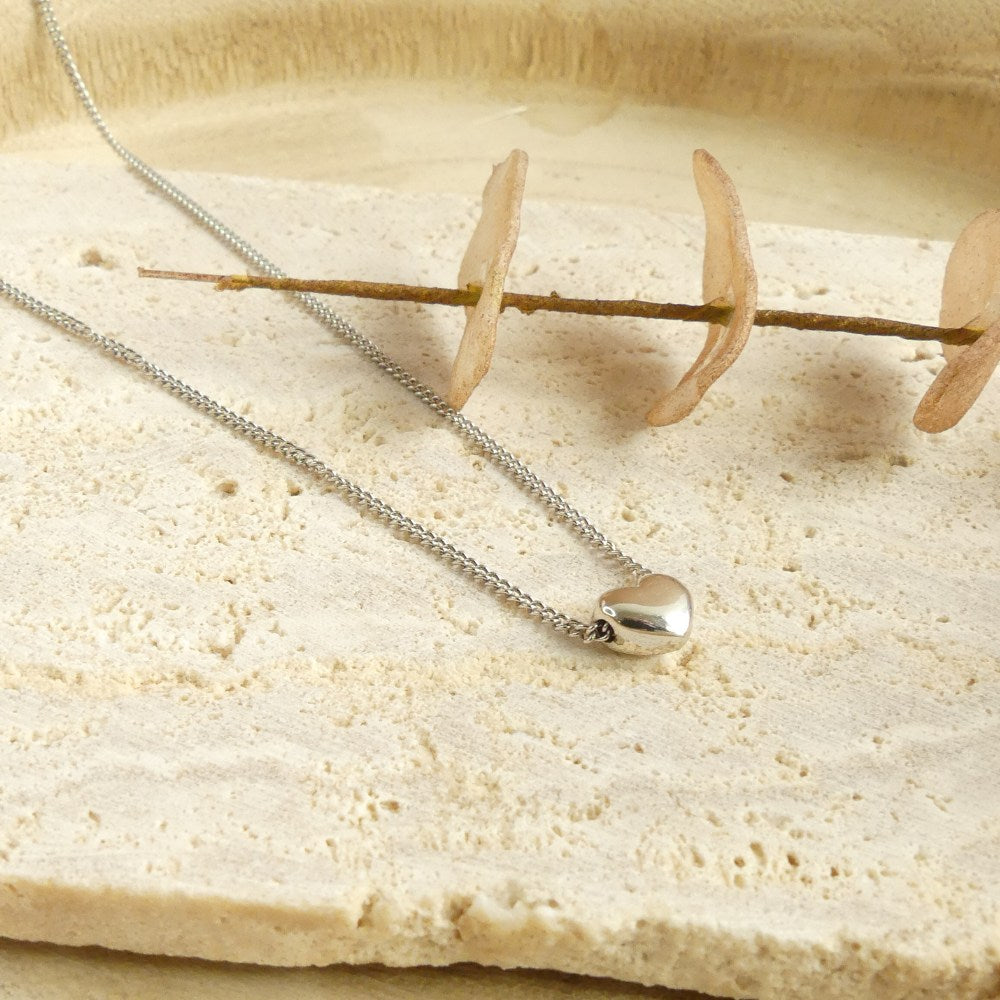 Collier coeur argent