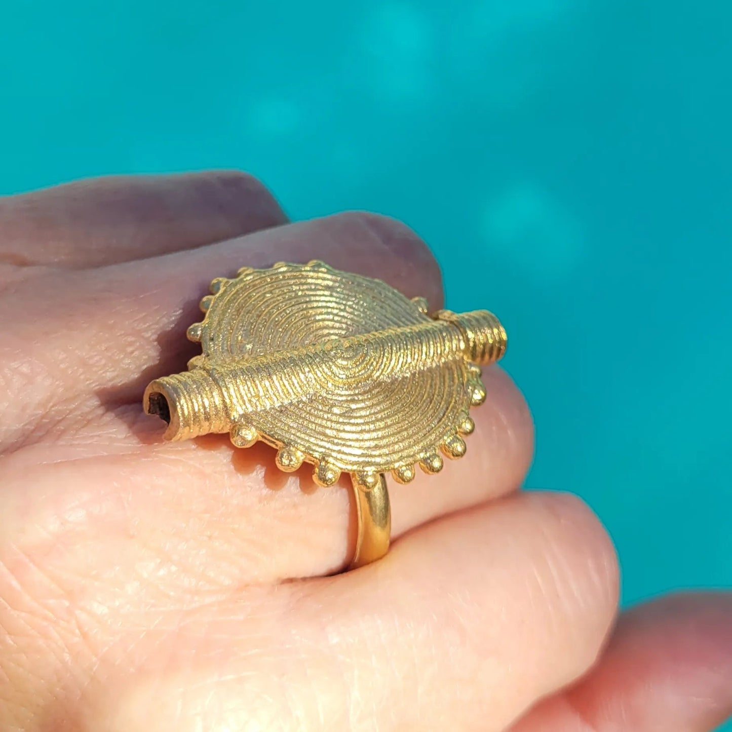 bague ethnique Akan, une bague africaine pour toutes les tailles de doigts