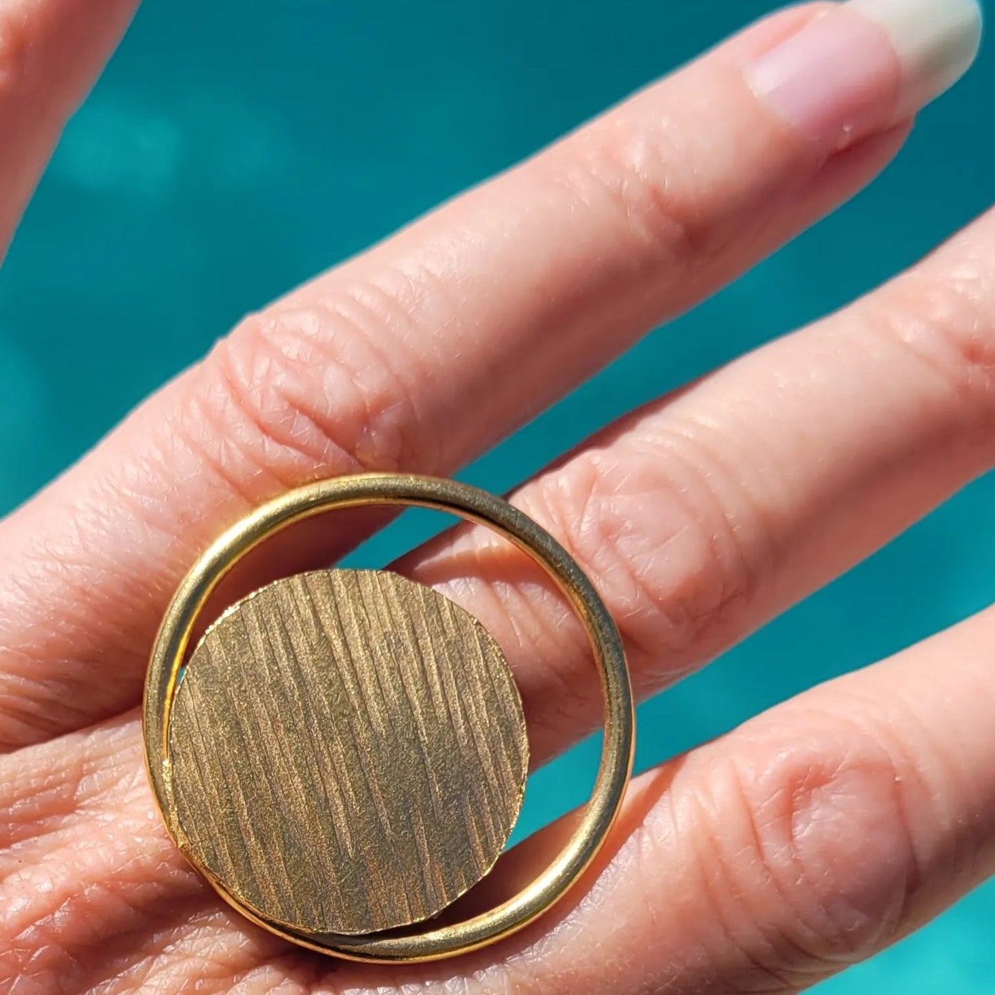 Bague ethnique Danku, bague femme réglable géométrique