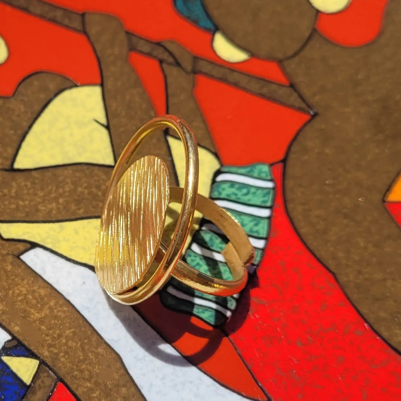 bague ethnique Danku, un bijou en bronze pour toutes les tailles de doigts