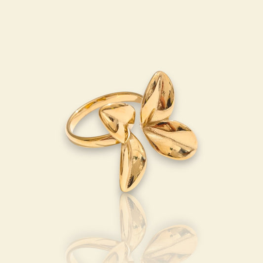 bague mode Eden, une bague dorée tendance en 2025