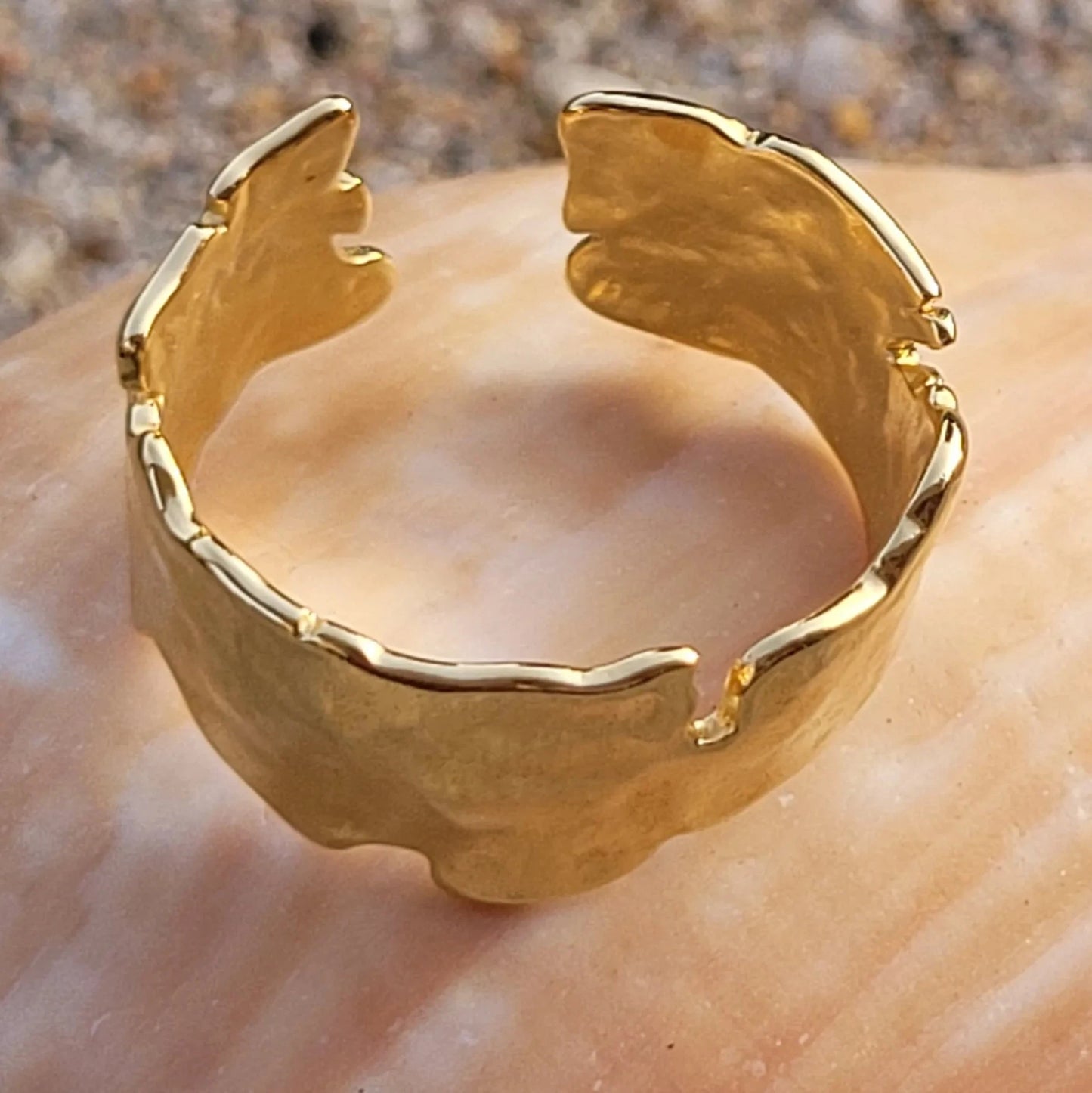 Arya des bagues bijoux pour femmes martelées et ajustables