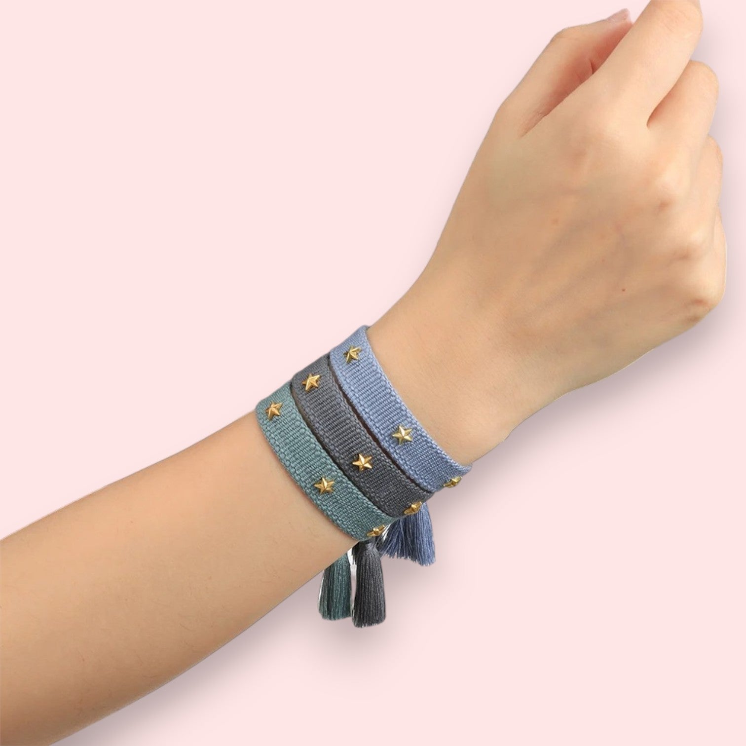 bracelet tissu à nouer Vegas bleu gris, une inspiration de la marque Dior iconique en 2025