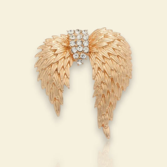 broche dorée Angèle, une broche pour vêtements d’ailes d’ange