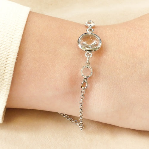 bracelet ergent et cristal