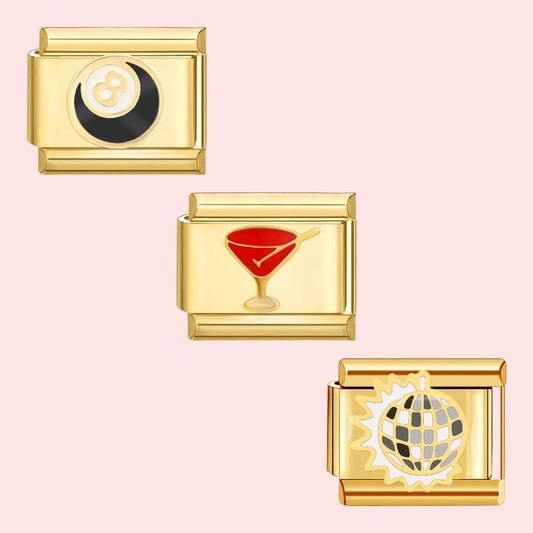 charm pour bracelet italien Bellissima doré collection dolce vita