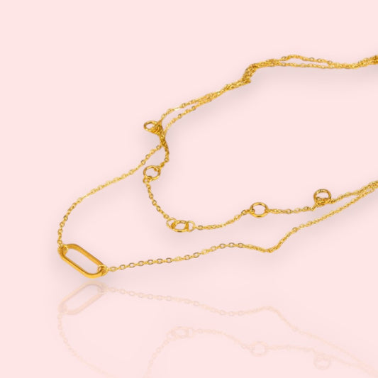 collier en acier inoxydable Divana, un collier doré tendance en 2025