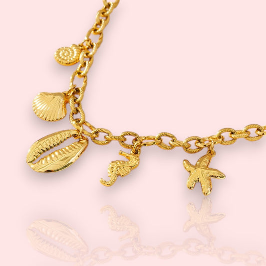 collier en acier inoxydable Marina, un collier doré tendance en 2025