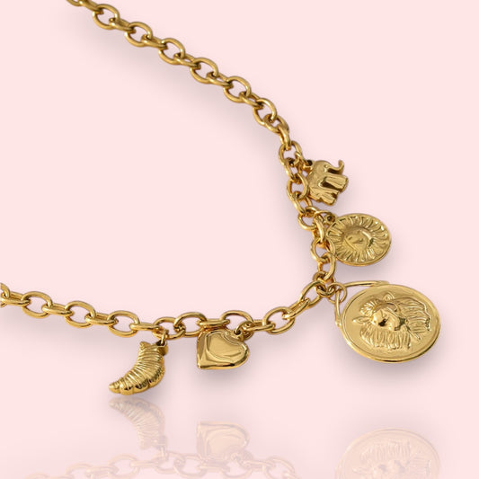 collier en acier inoxydable Terra, un collier doré tendance en 2025