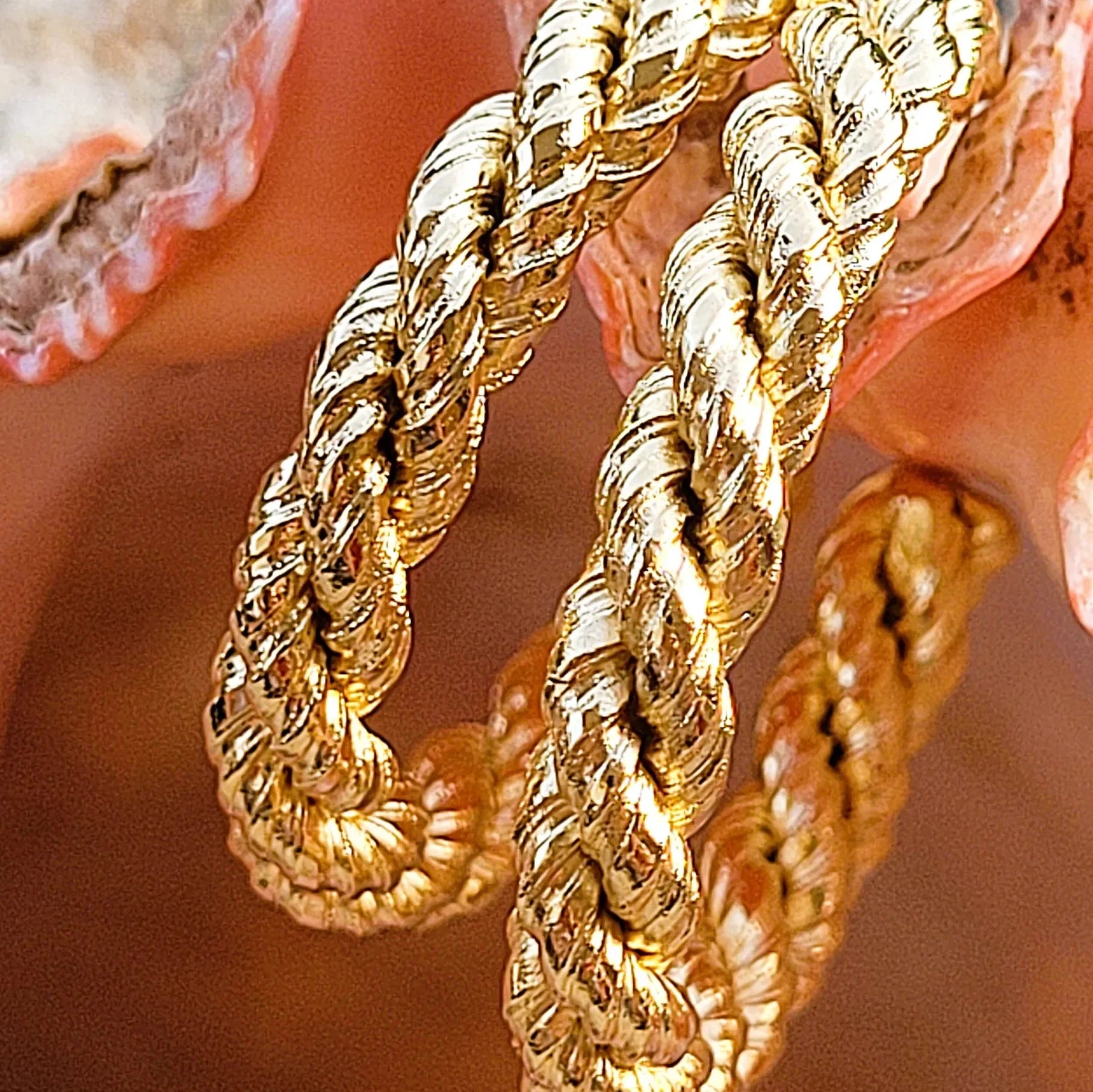 boucles d’oreilles anneaux pour femme Bonnie en laiton recouvert d’or