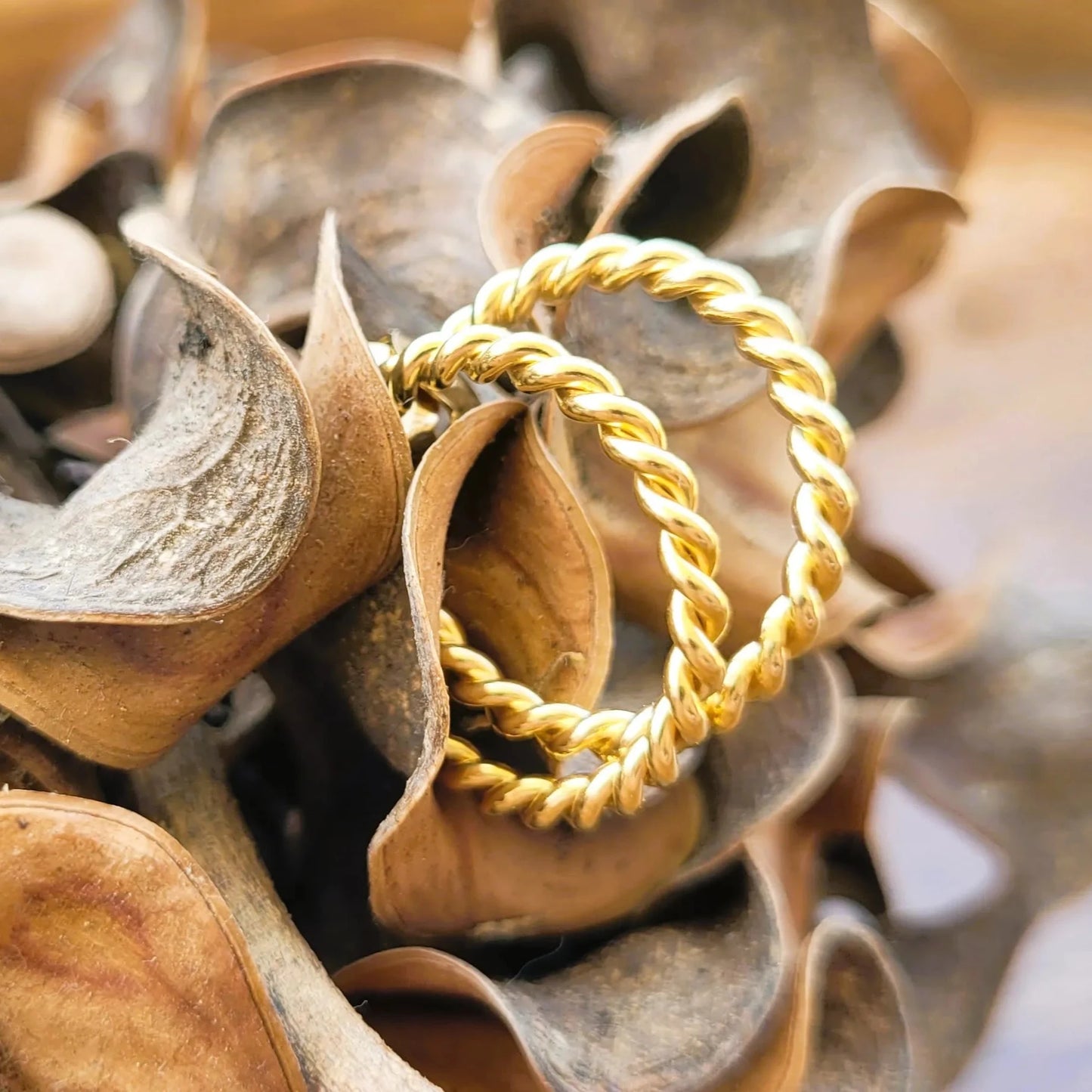 boucles d’oreilles Liane créoles originales en laiton plaqué or pour femmes