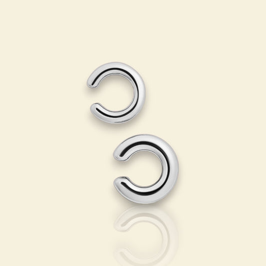 earcuff argenté Oréa en acier inoxydable, des faux piercings tendance en 2025