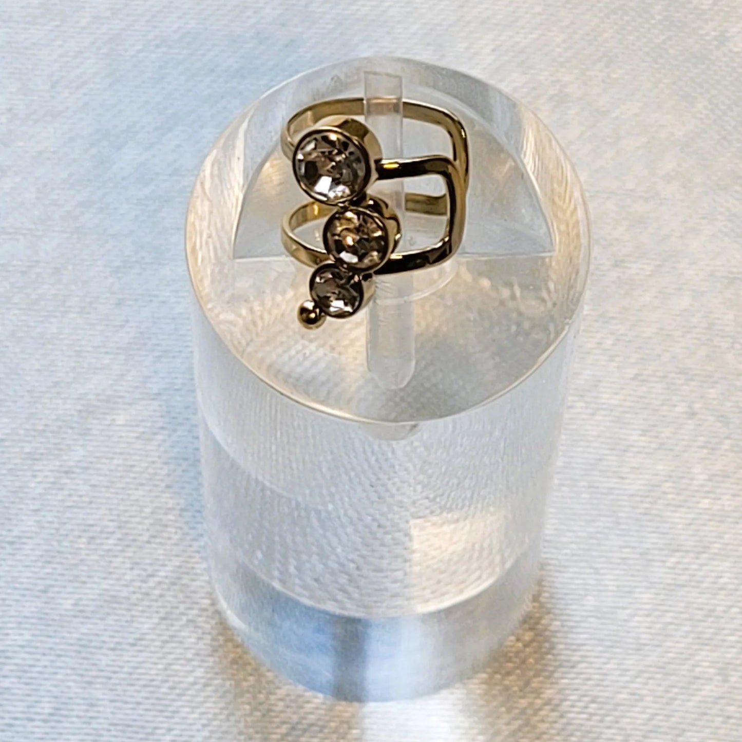 boucle d’oreille pour cartilage Kara dorée, ear cuff en acier inoxydable