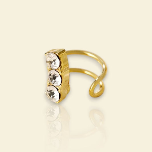 boucle d’oreille pour cartilage Star, ear cuff en acier inoxydable