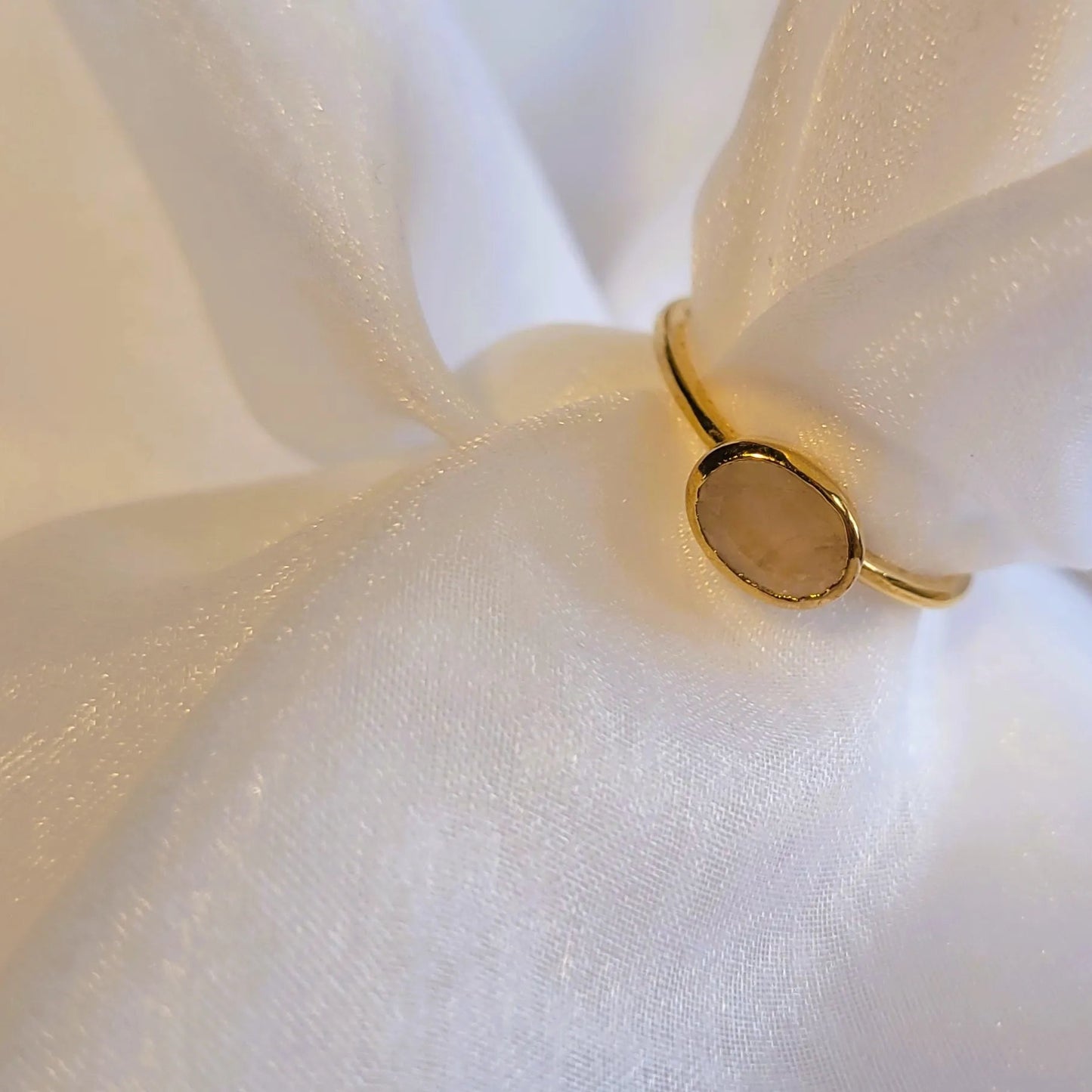 bague de luxe Candice quartz rose de Niiki Paris, bague tendance 2025