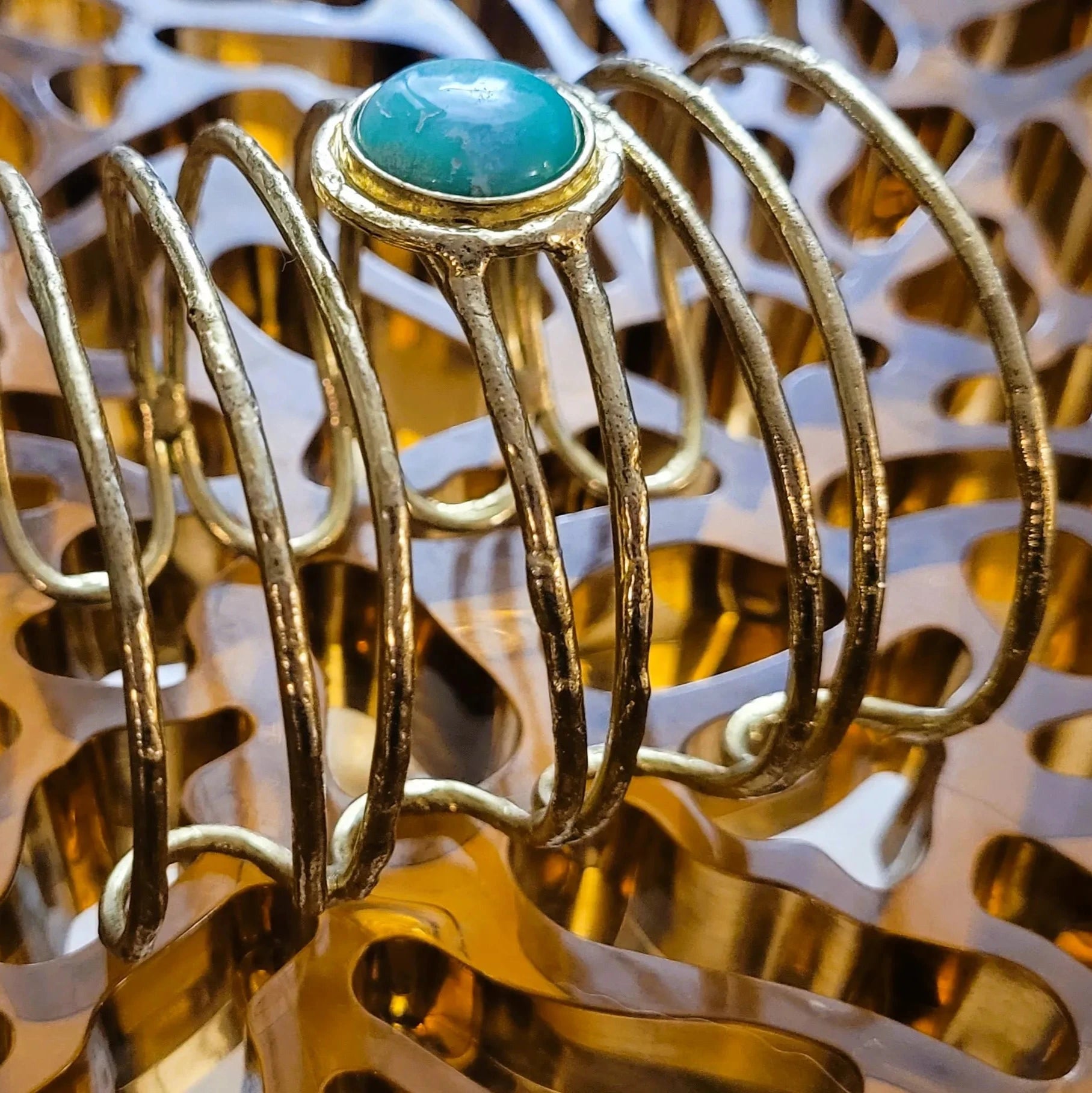 bracelet avec pierre Chrysoprase Niiki Paris Kiera ajustable