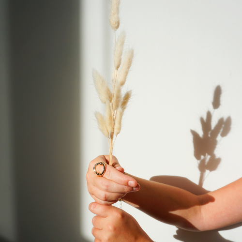 Bague ovale Fhilaé plaqué or