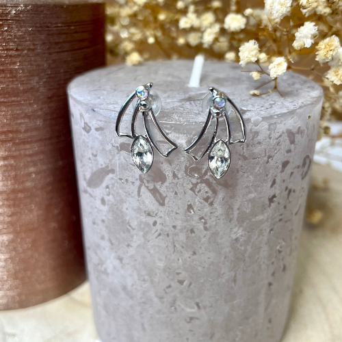Boucles d'oreilles cristal clair Swarovski®