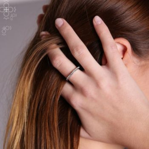 Bague alliance brillants