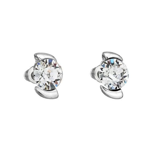 boucles d'oreilles cristal et argent