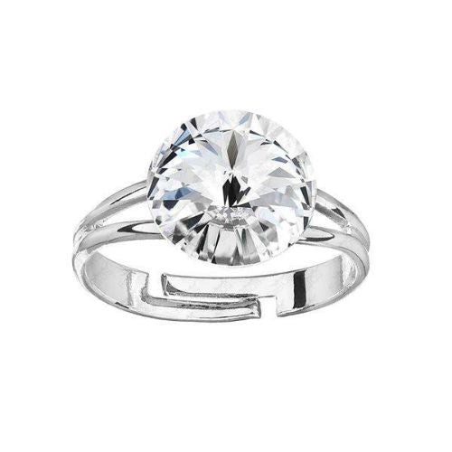 Bague sertie d'une pierre solitaire en cristal Swarovski®