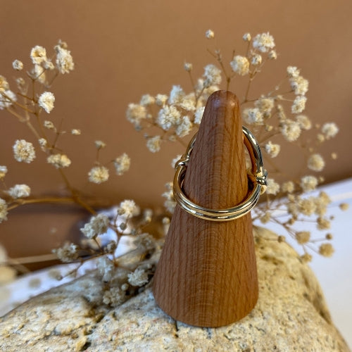 Bague ovale Fhilaé plaqué or