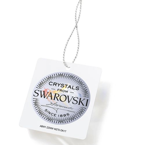 Collier serti d'un solitaire Bleu en cristal
