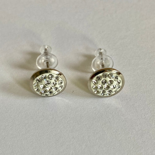 boucles clous encerclé de cristaux Swarovski®