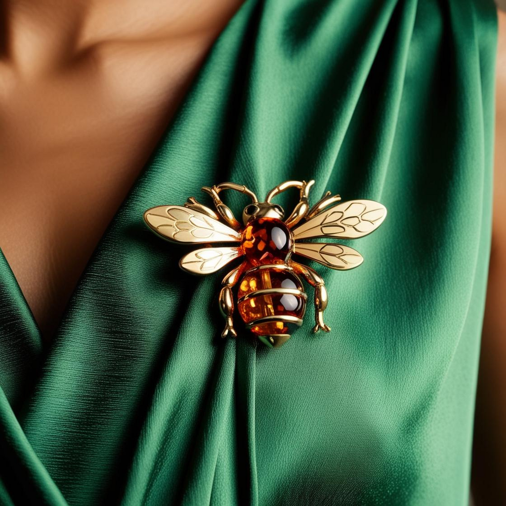 ZEPIQOR Broche Fleur Strass Émeraude - Broche Femme Vintage Élégante Avec Pierres Précieuses Vert Foncé, Accessoire Chic Pour Robes Et Manteaux
