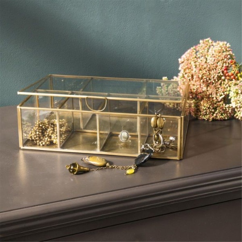 Le produit à shopper : la boîte à bijoux en verre