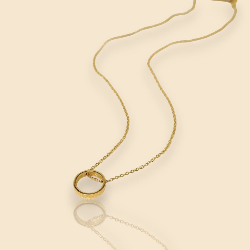 Eternity doré, collier en acier inoxydable