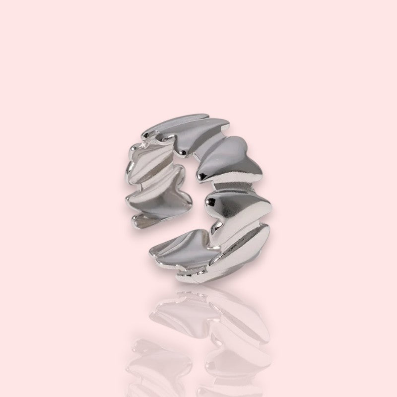 bague cœur Romane, une bague argentée romantique et tendance