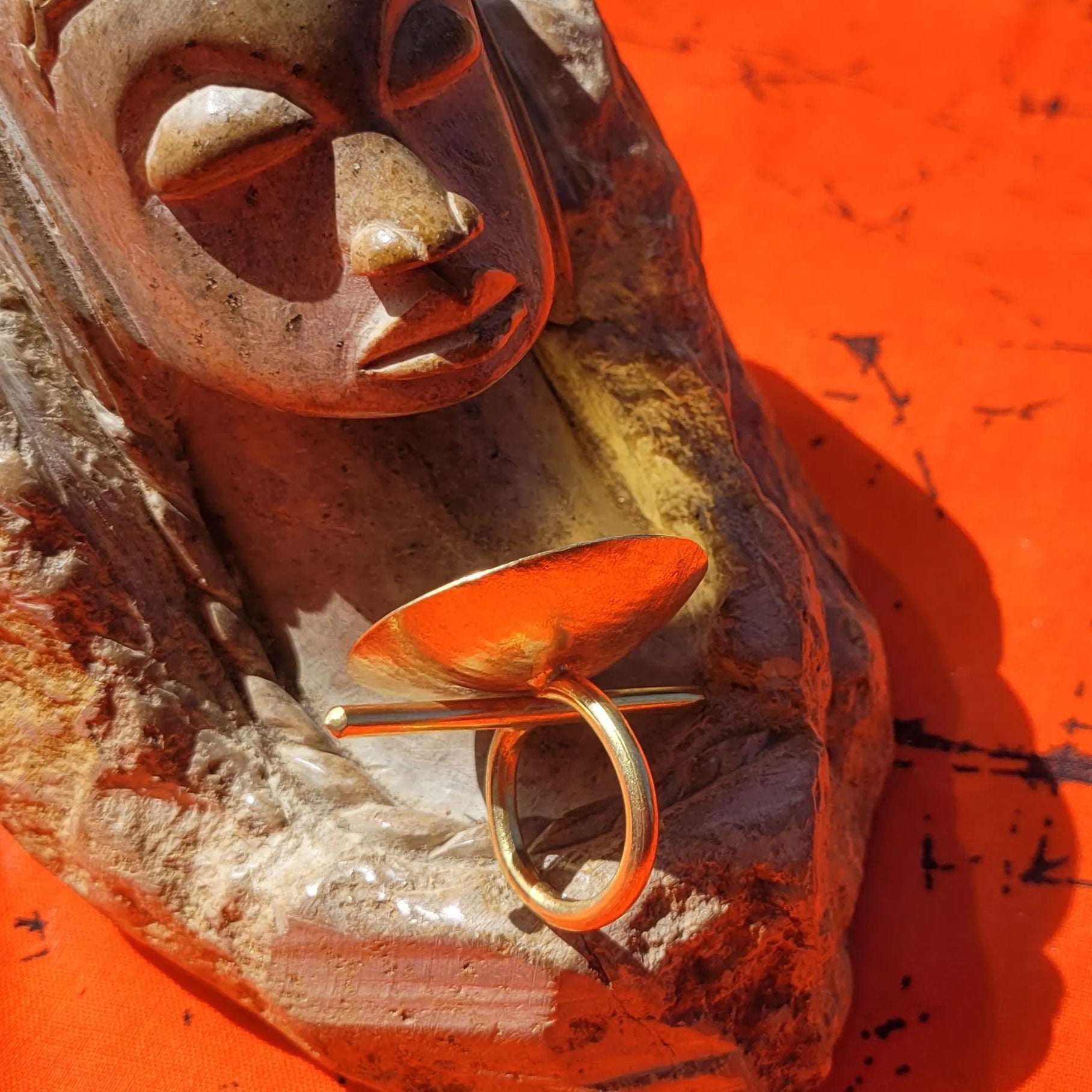 bague ethnique Yoruba, une bague fantaisie unique pour femme