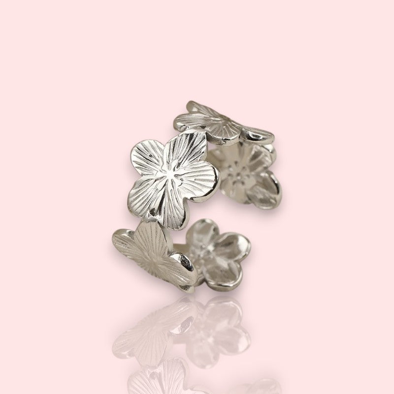 bague fleur Baby Tiaré, une bague argentée tendance