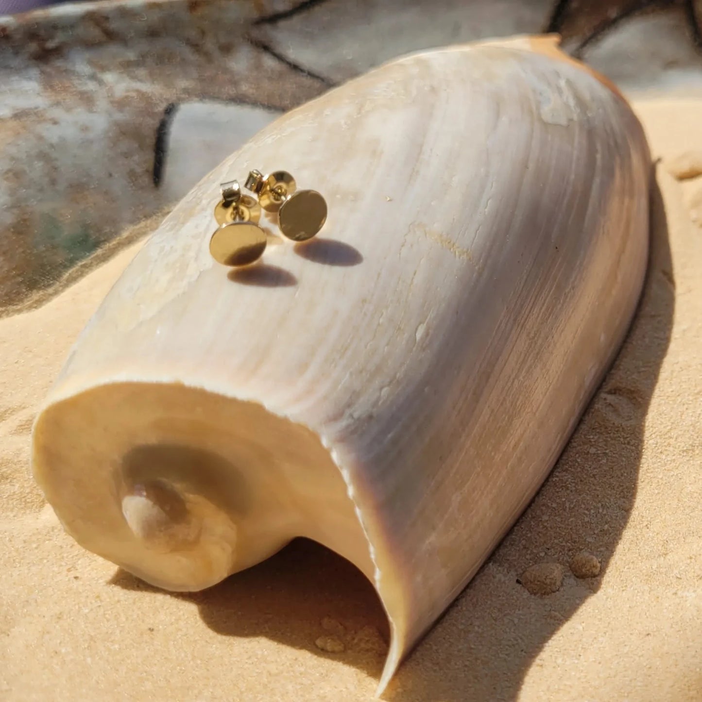 boucles d’oreilles Pleine Lune en laiton
