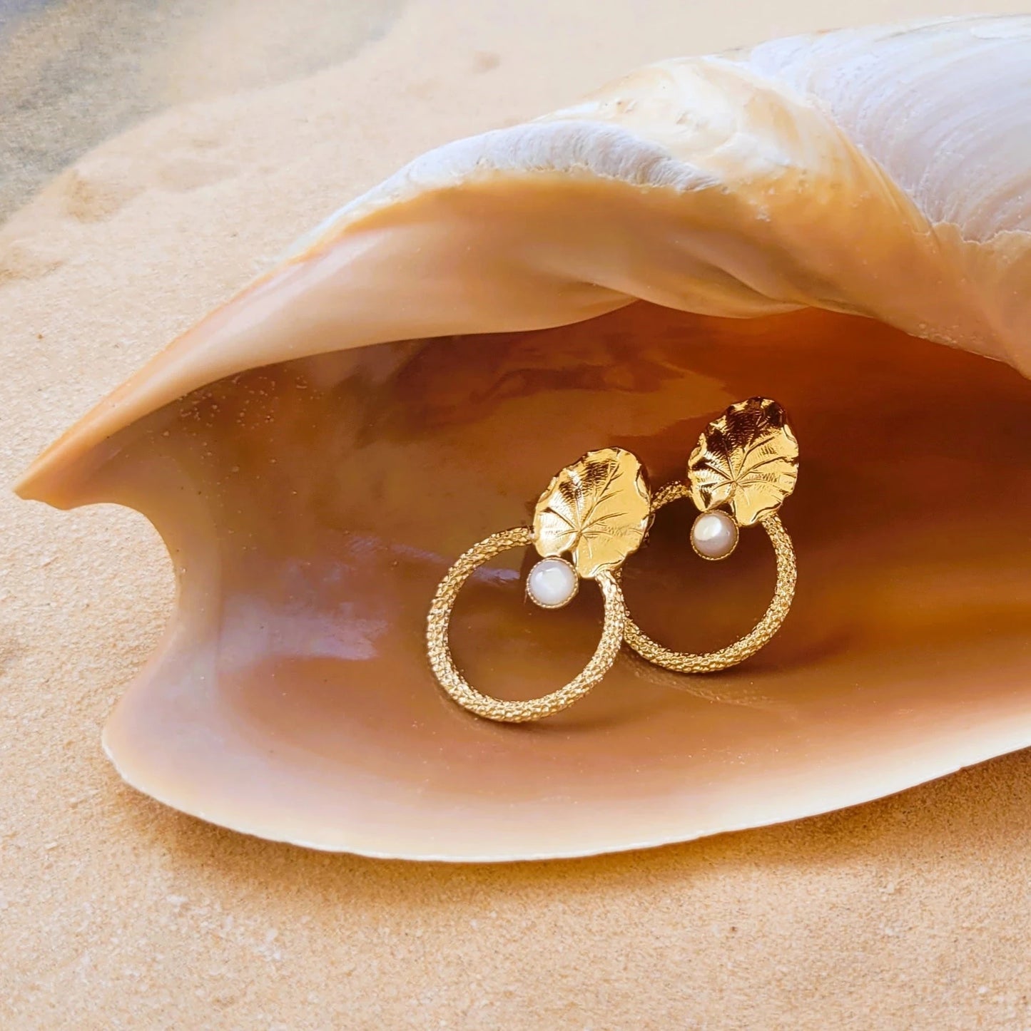 boucles d’oreilles fantaisie originales Canopée à l’inspiration végétale