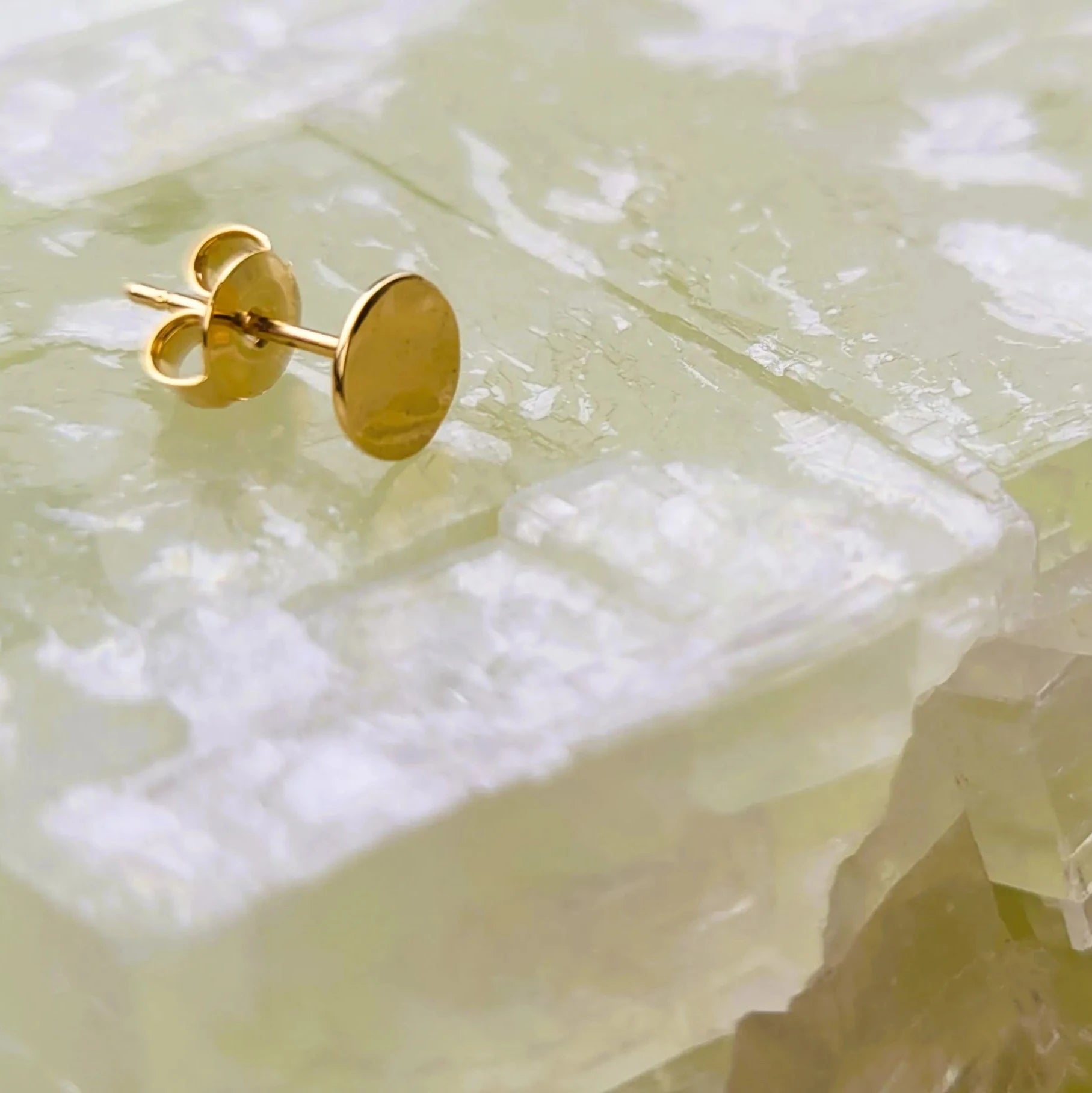 boucles d’oreilles anti allergiques Pleine Lune en laiton