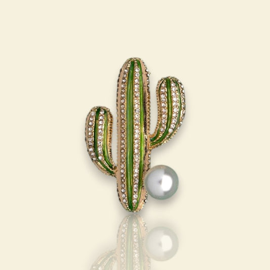 broche dorée Arizona, une broche fantaisie inspirée de la nature pour vêtement de femme