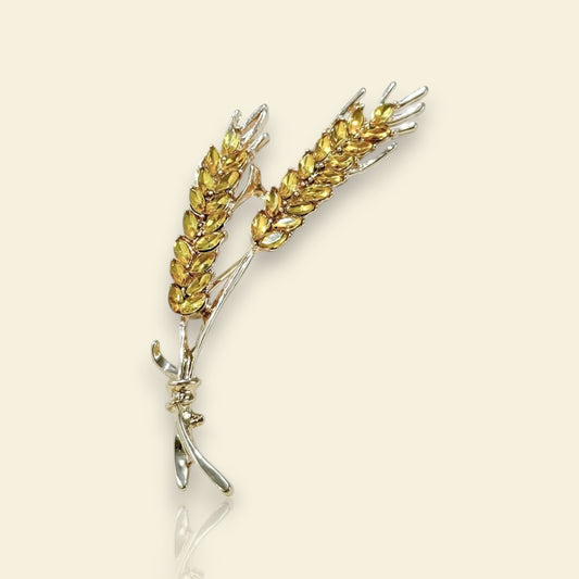 broche dorée Cérès, une broche tendance en 2025 qui met en avant la nature